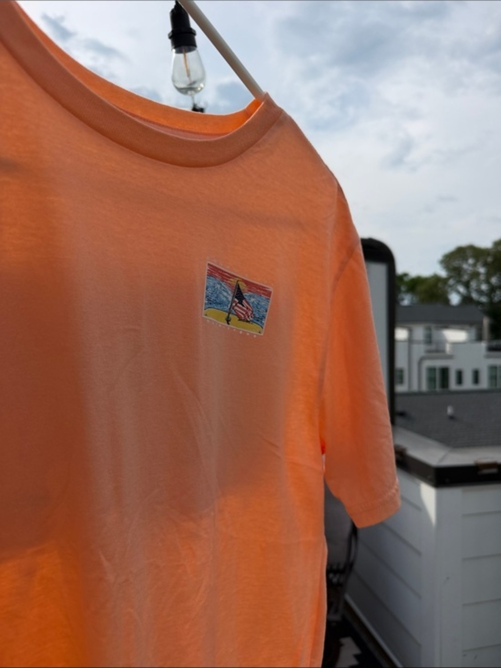 crown & ivy Orange Short Sleeve Tee
